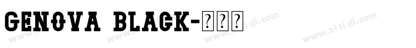 Genova Black字体转换